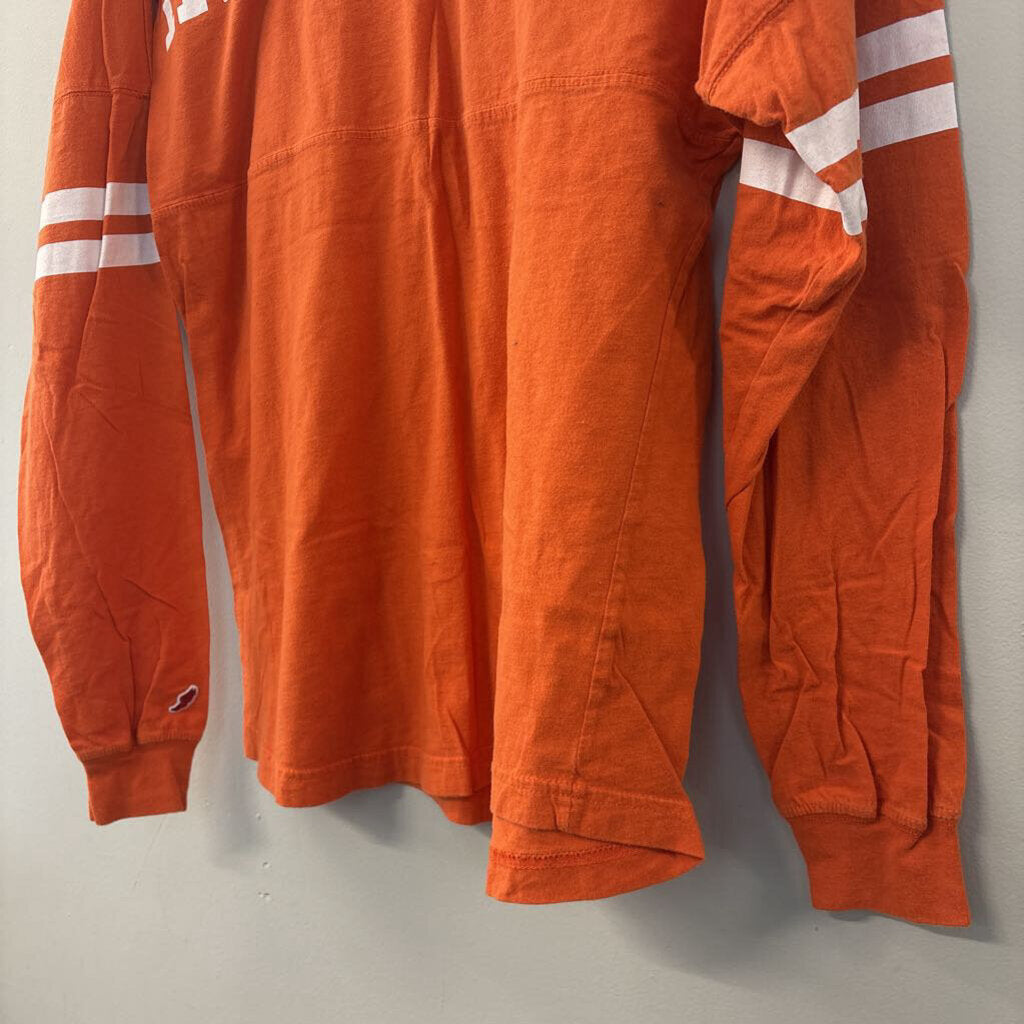 Original League Orange VT Long Sleeve Top Small
