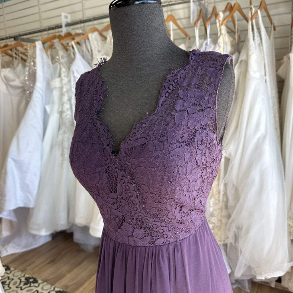 JJs House Lace Top Tie Back Dress Large