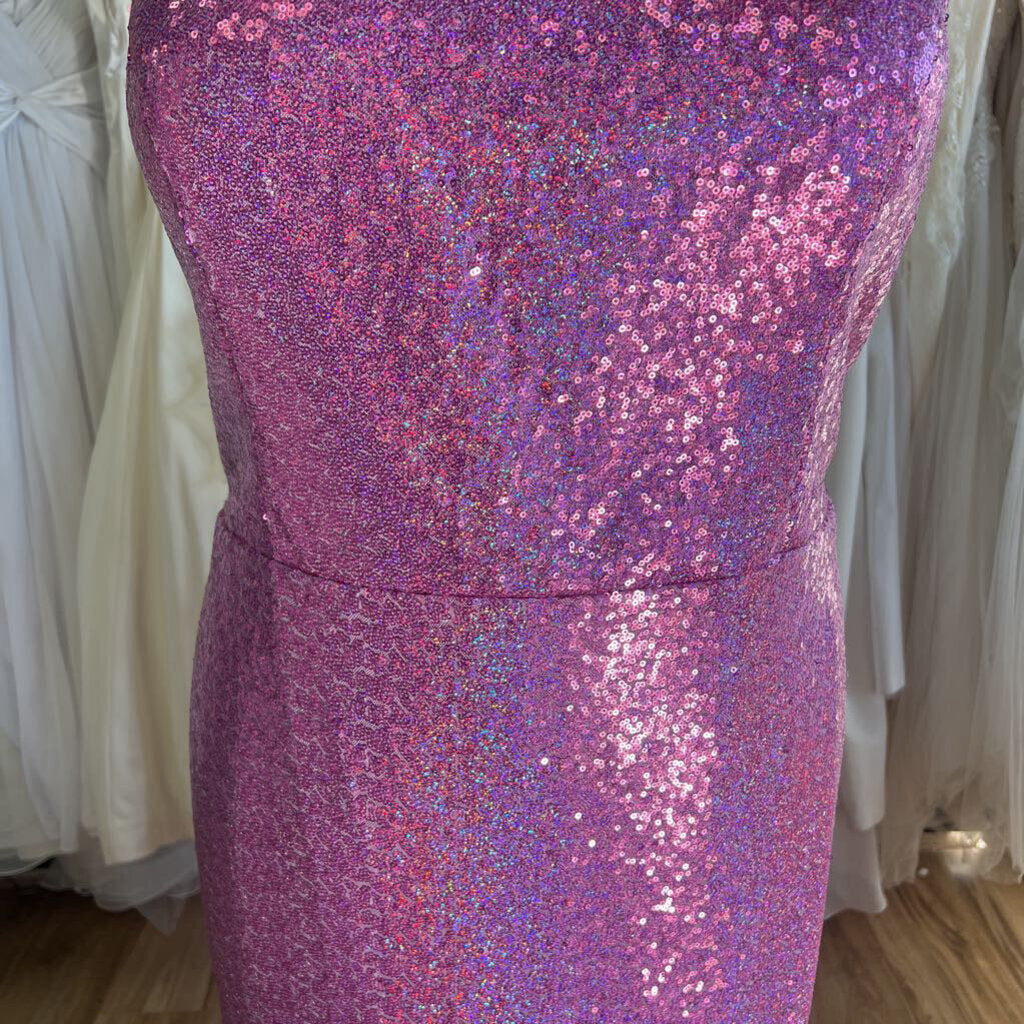 Christina Wu Violet Sequin Long Formal 26