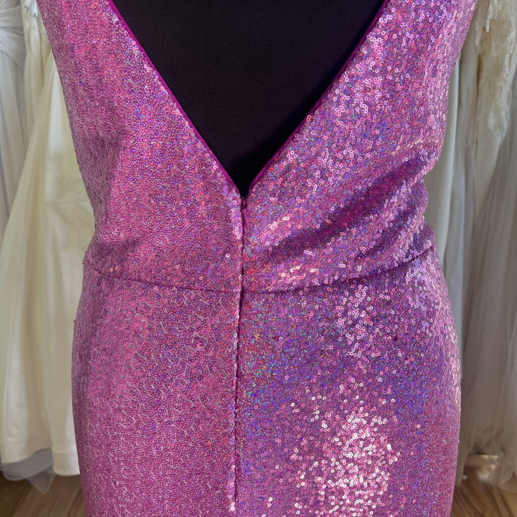 Christina Wu Violet Sequin Long Formal 26