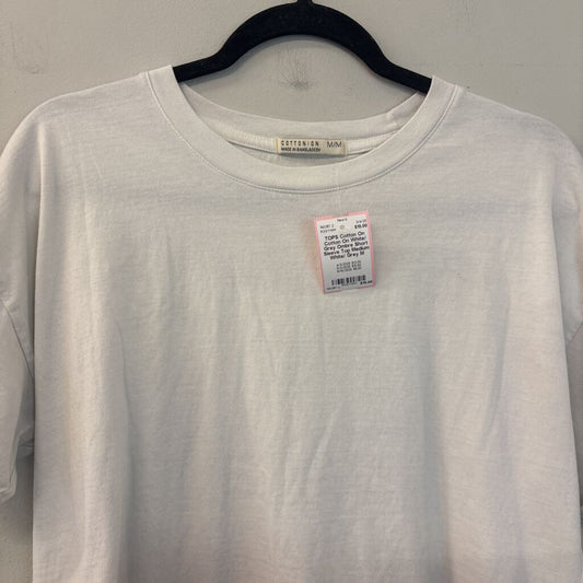 Cotton On White/ Grey Ombre Short Sleeve Top Medium