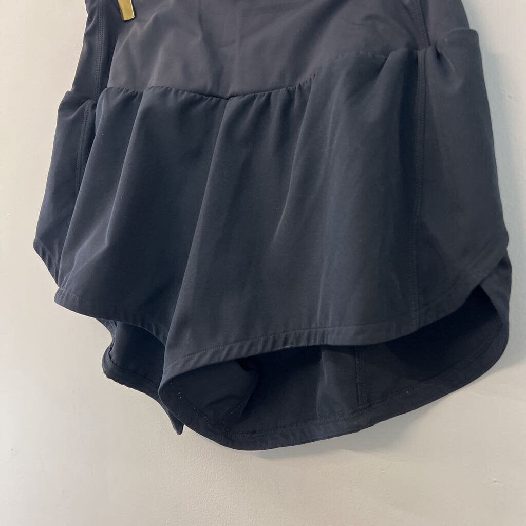 Black Flowy Athletic Shorts Medium