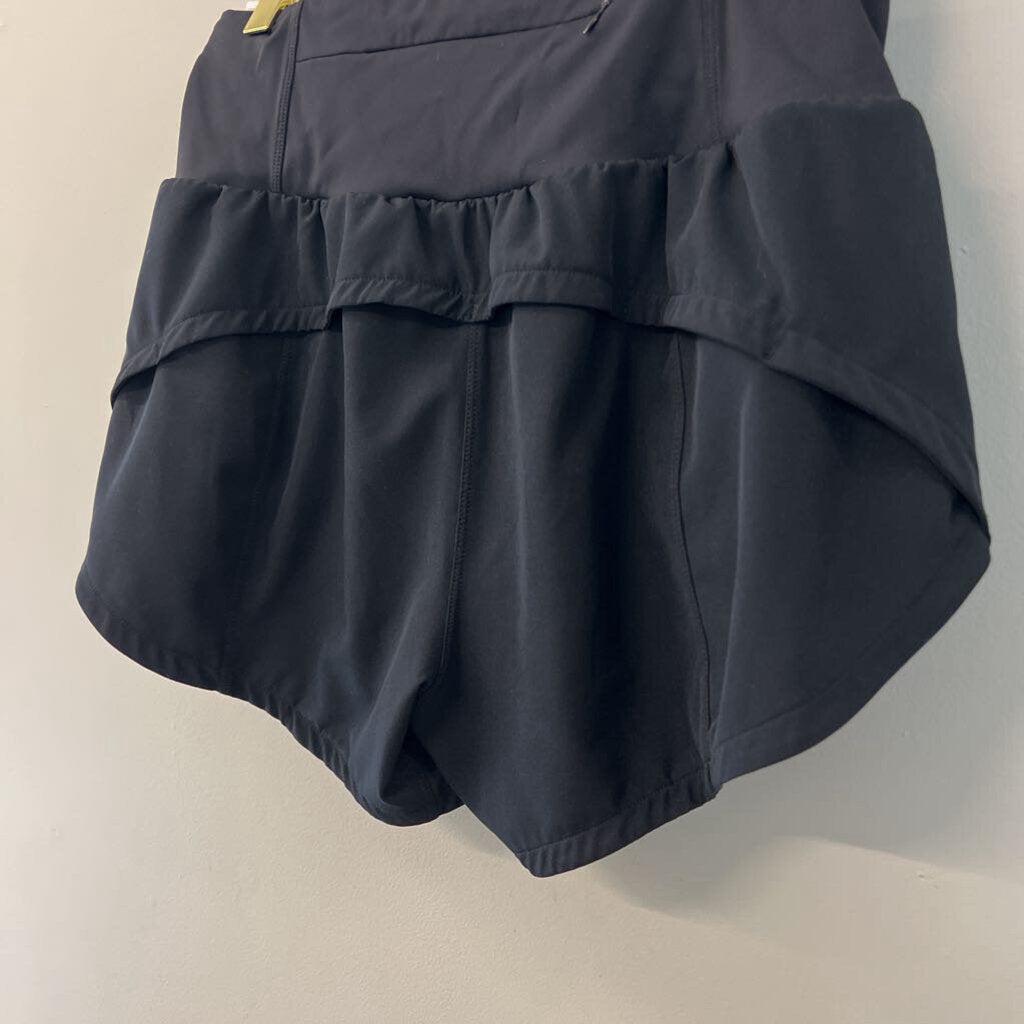 Black Flowy Athletic Shorts Medium