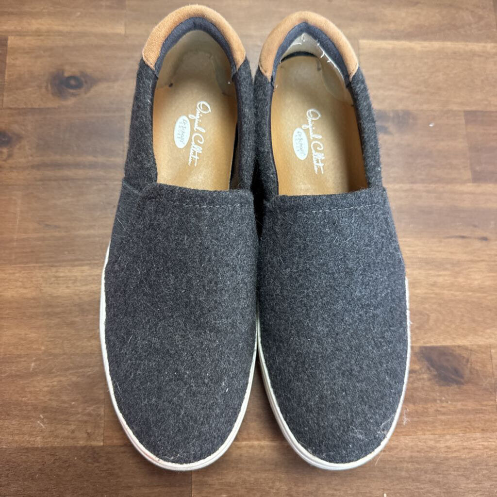 Dr. Scholl's Grey Abbot Platform Slip On Sneakers 6
