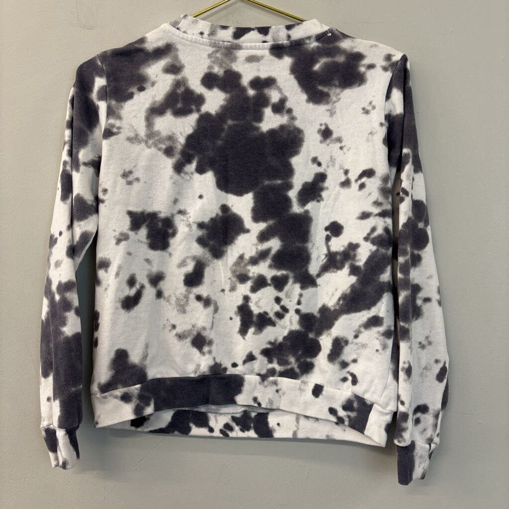 Def Leppard White/ Grey Tiger Logo Cropped Pullover Extra Small