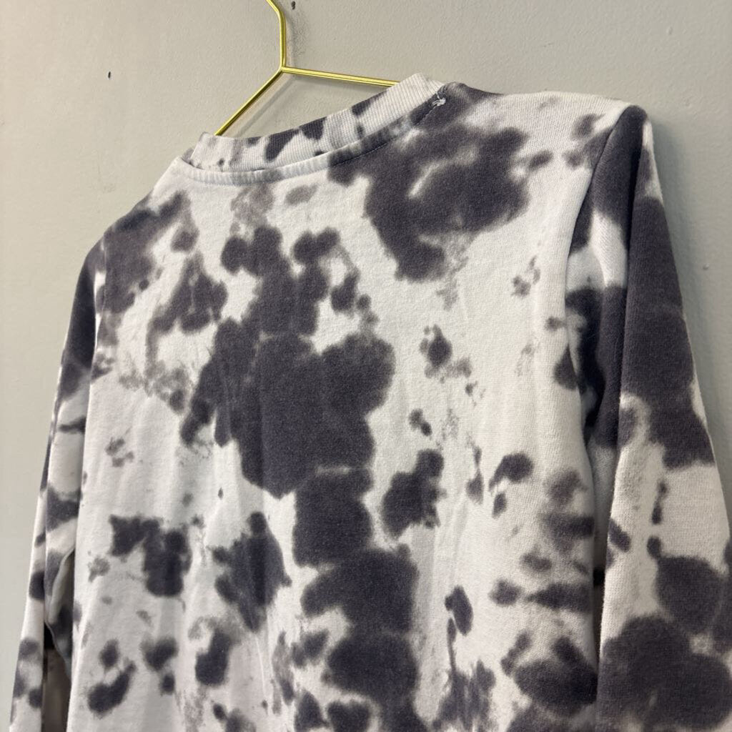 Def Leppard White/ Grey Tiger Logo Cropped Pullover Extra Small