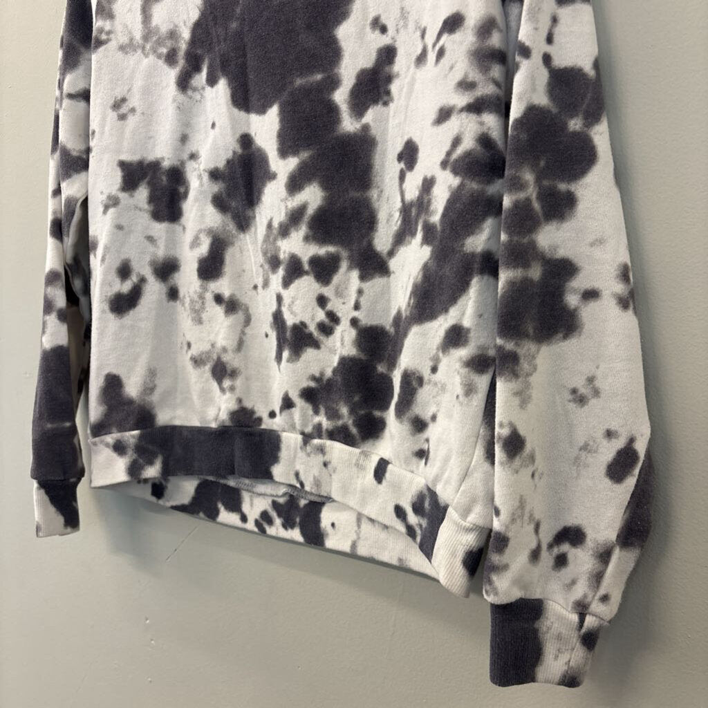Def Leppard White/ Grey Tiger Logo Cropped Pullover Extra Small