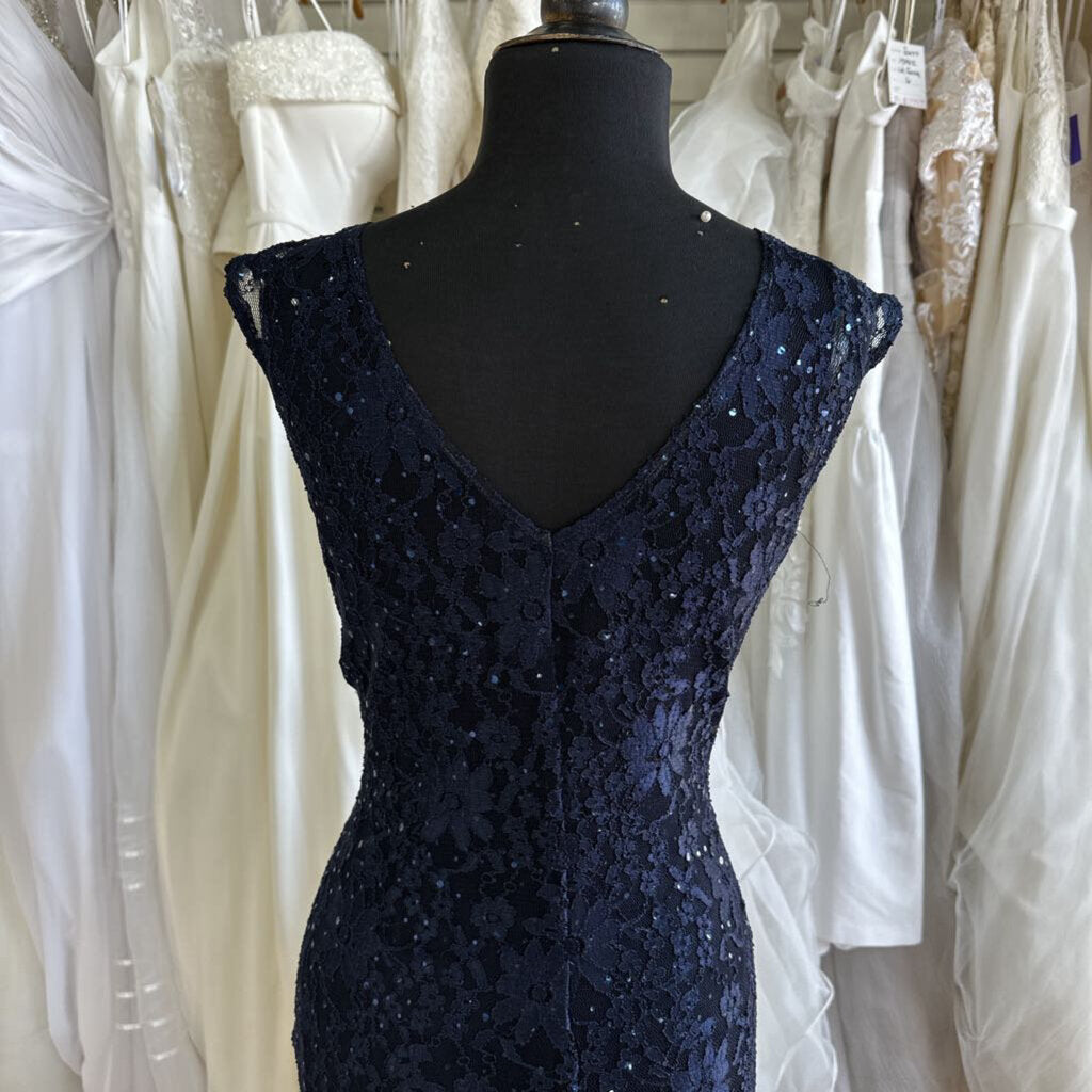 Connected Apparel Sequin Lace Long Dress 14