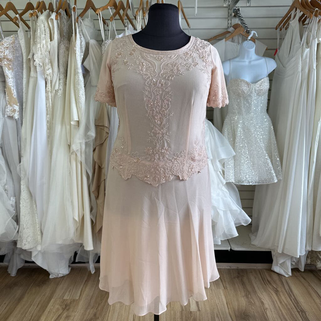 Vintage Rohmans Beaded Tea Length Dress 18W