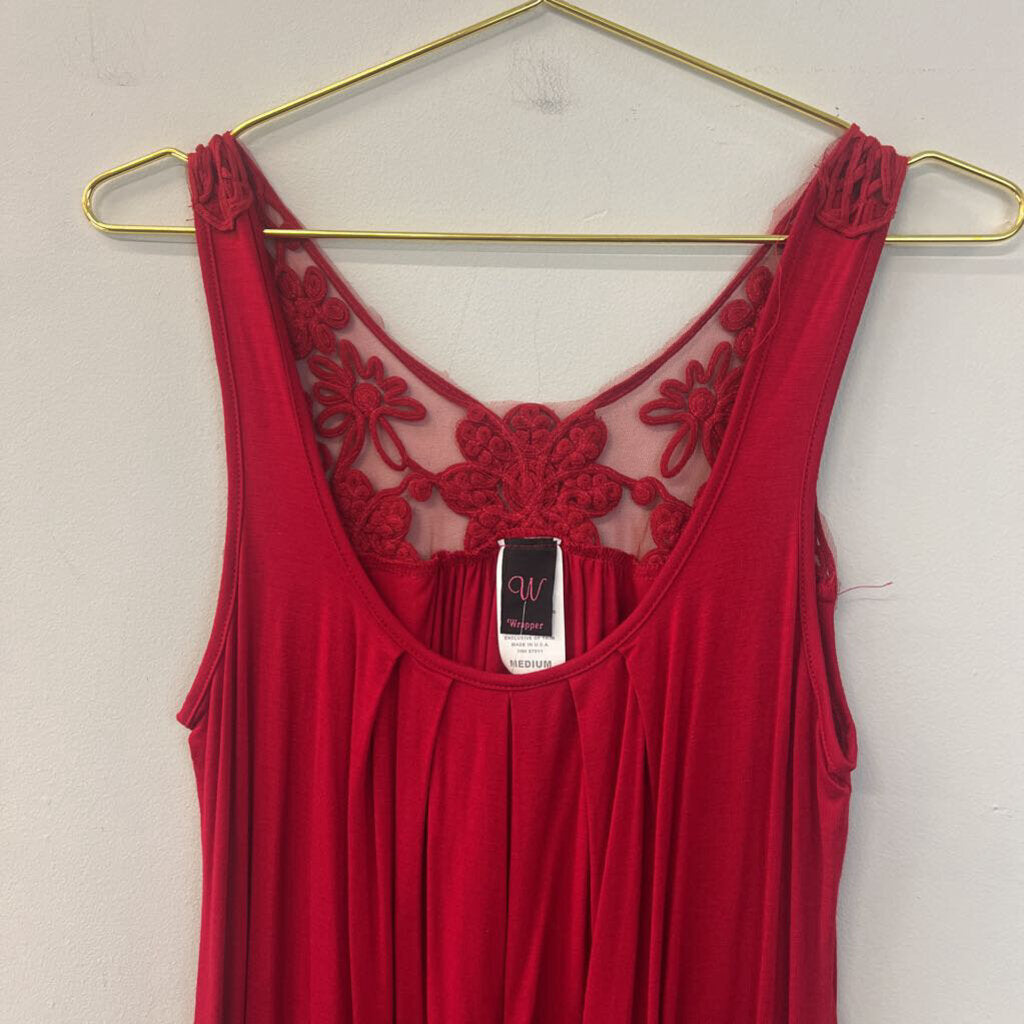Wrapper Crochet Lace Tank Top Medium