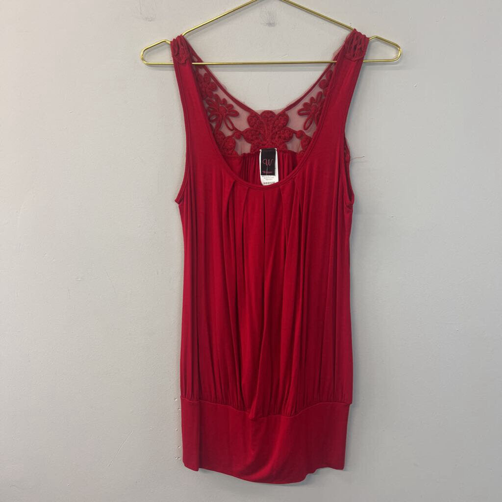 Wrapper Crochet Lace Tank Top Medium