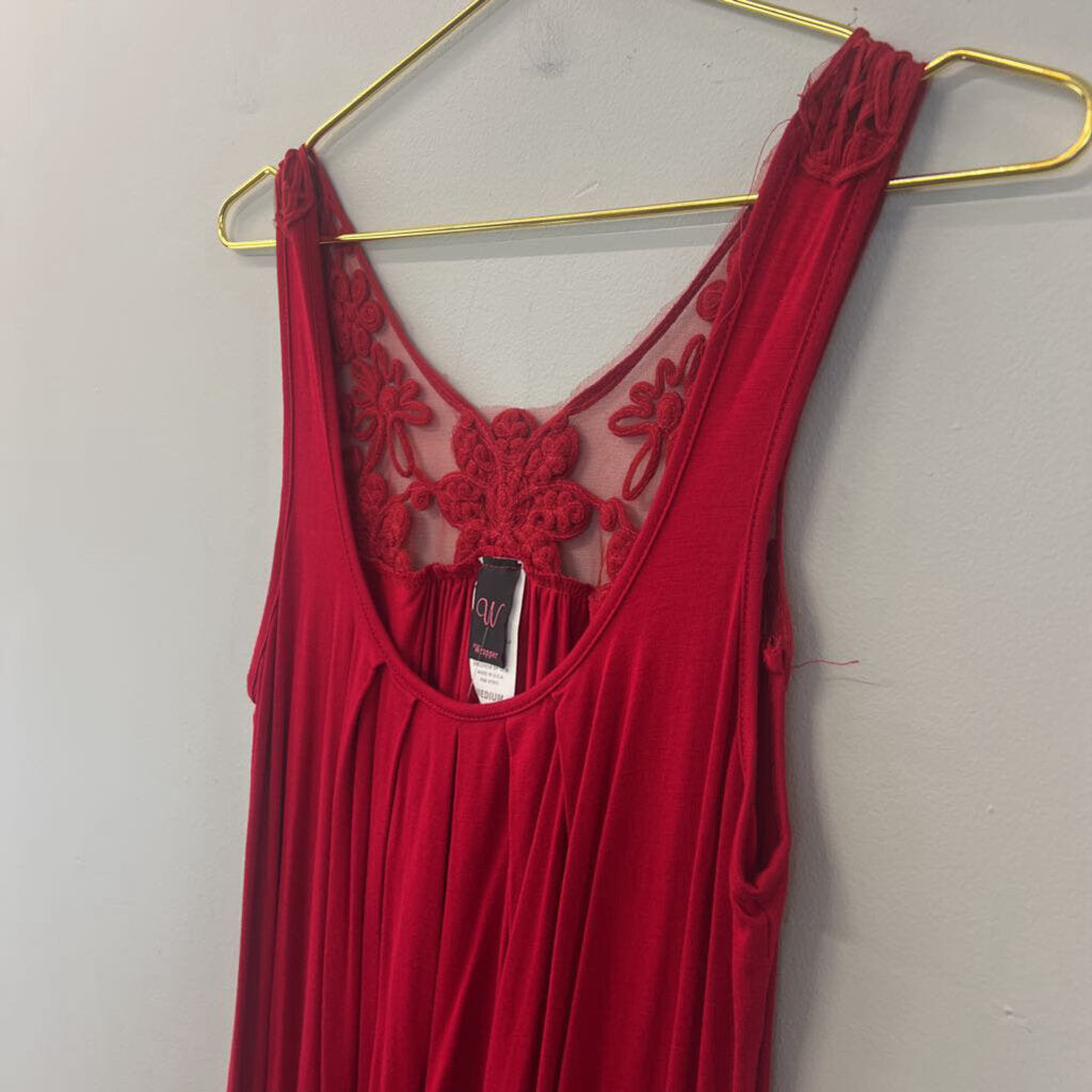 Wrapper Crochet Lace Tank Top Medium
