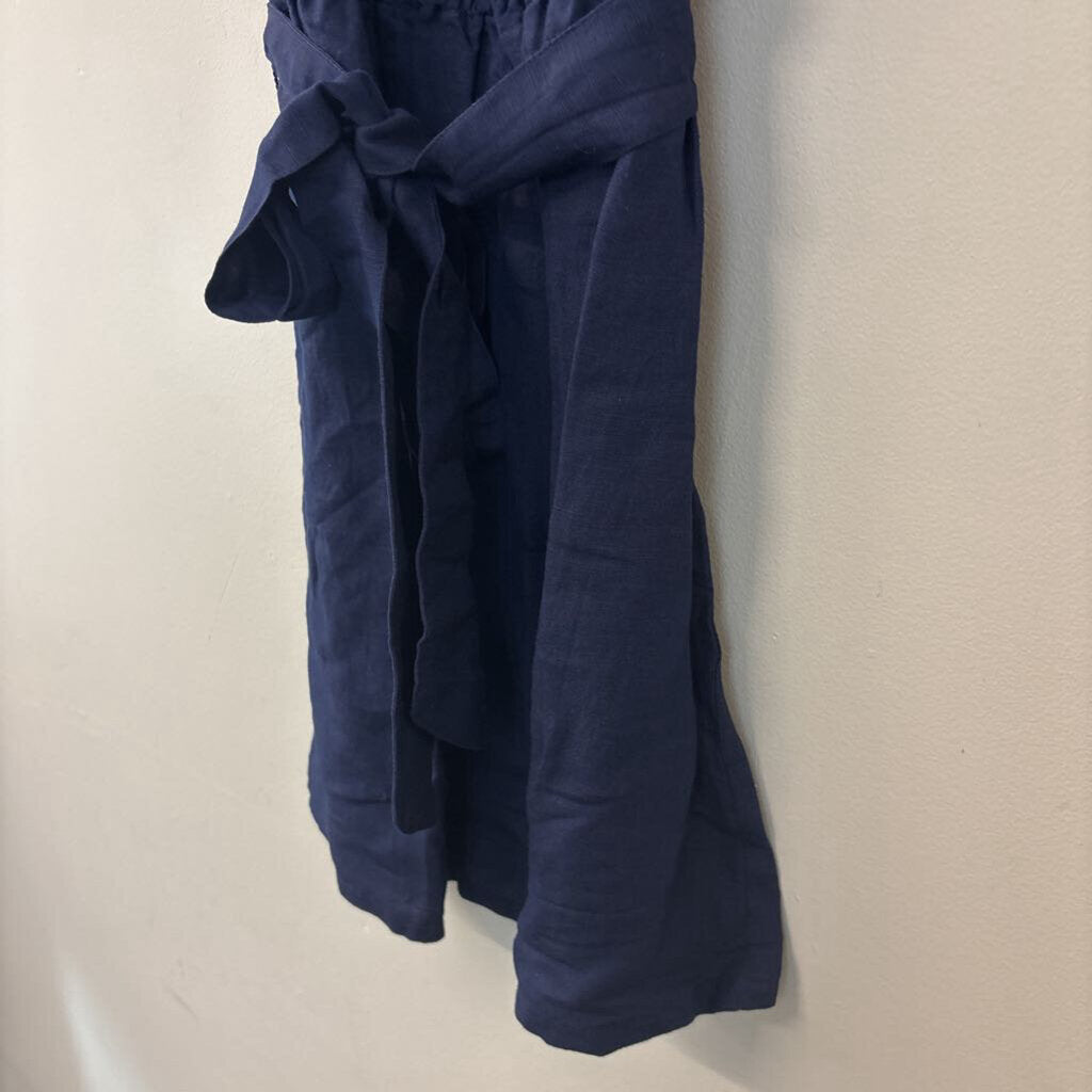 Tommy Bahama Navy Linen Short Sleeve Dress Medium