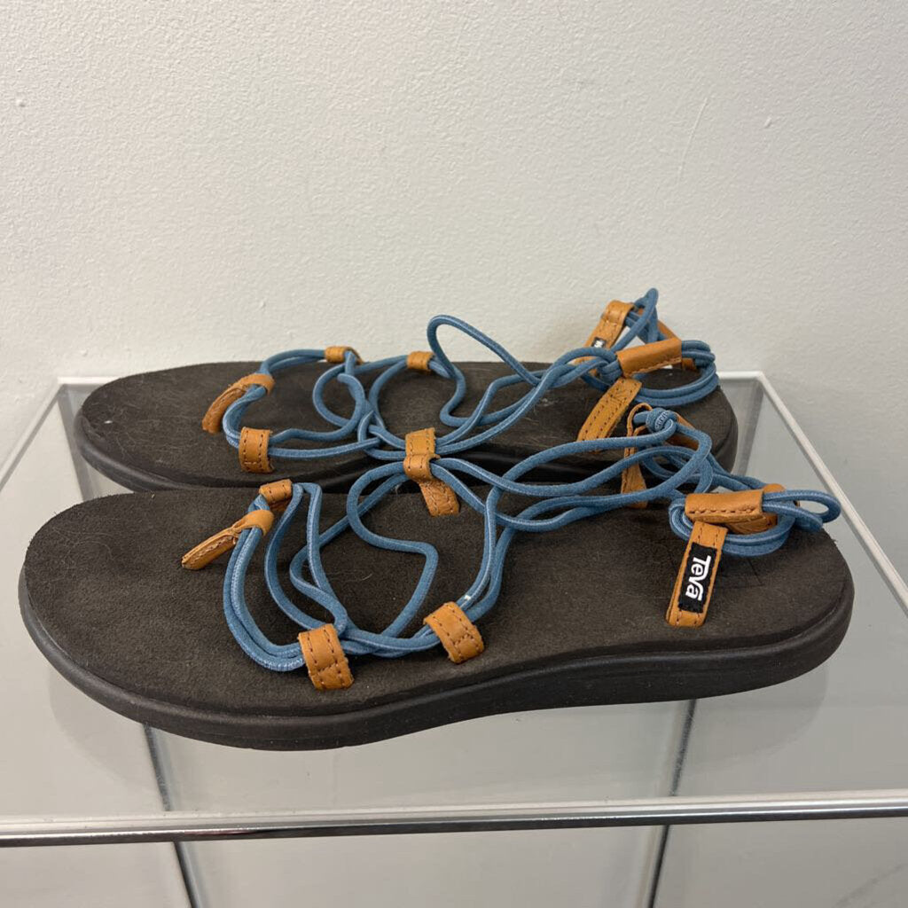 Teva Black/ Blue Voya Infinity Sandals 9