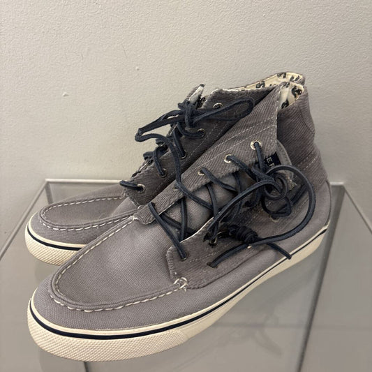 Sperry Top Sider Grey Lace Up High Top Shoes 9