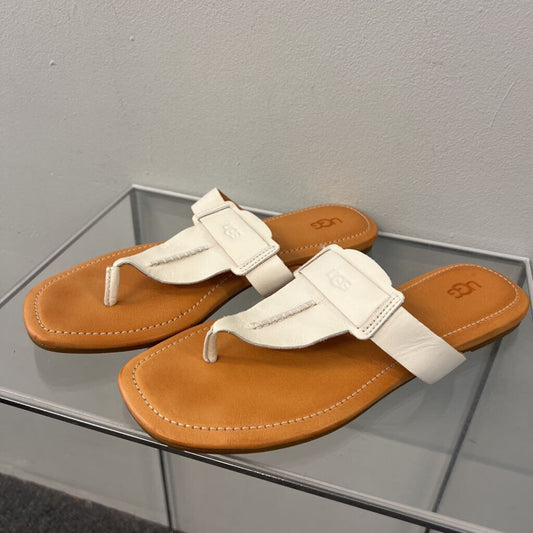 Ugg Brown/ White Gaila Sandals 10