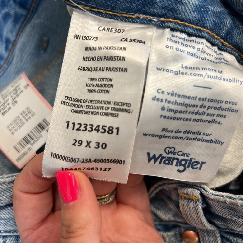 Wrangler Light Wash Flare Jeans 29