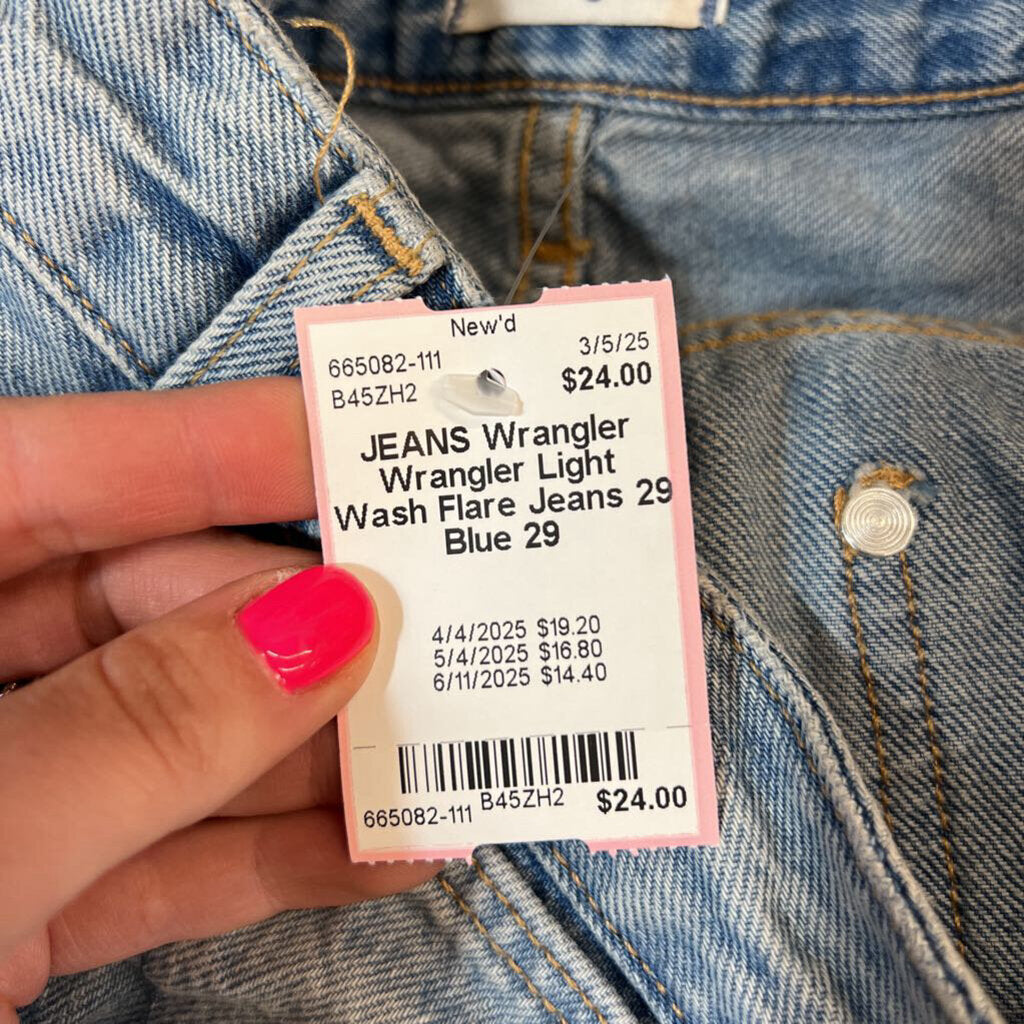 Wrangler Light Wash Flare Jeans 29