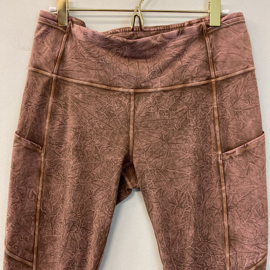 Lululemon Brown Print Athletic Leggings 10