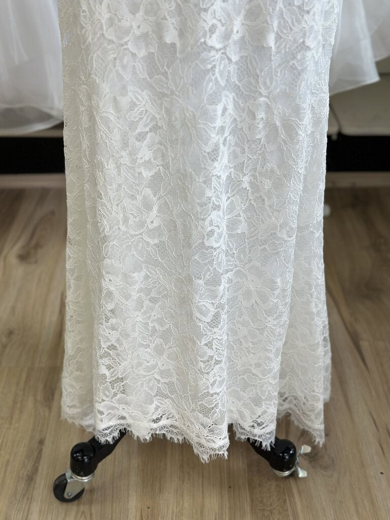 Lulus Lace Sheath Low Back Bridal 1X