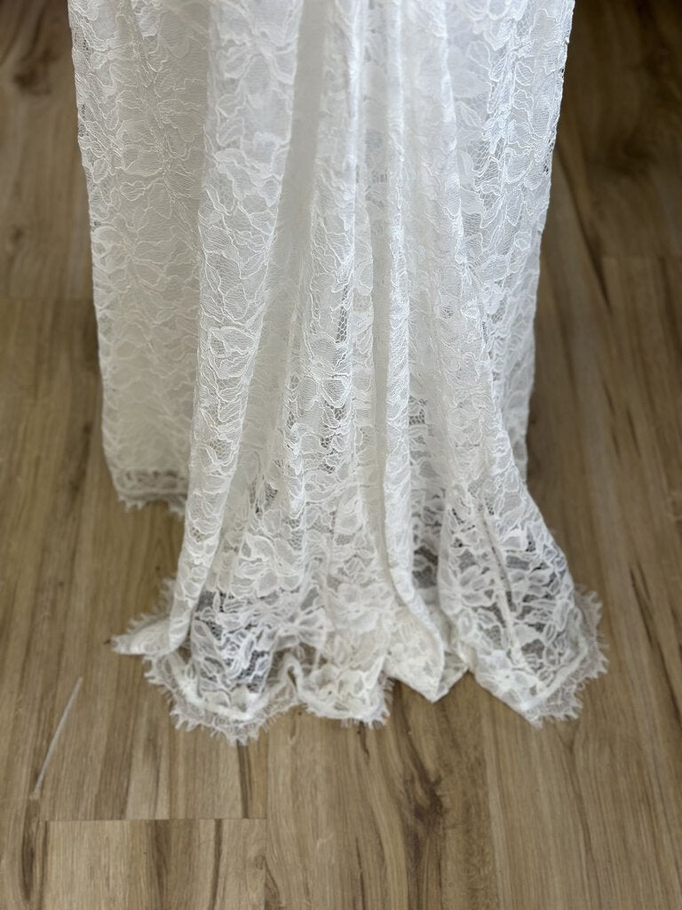 Lulus Lace Sheath Low Back Bridal 1X