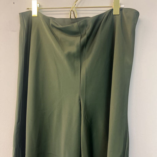Joie Green Silky Wide Leg Pull On Pants 10