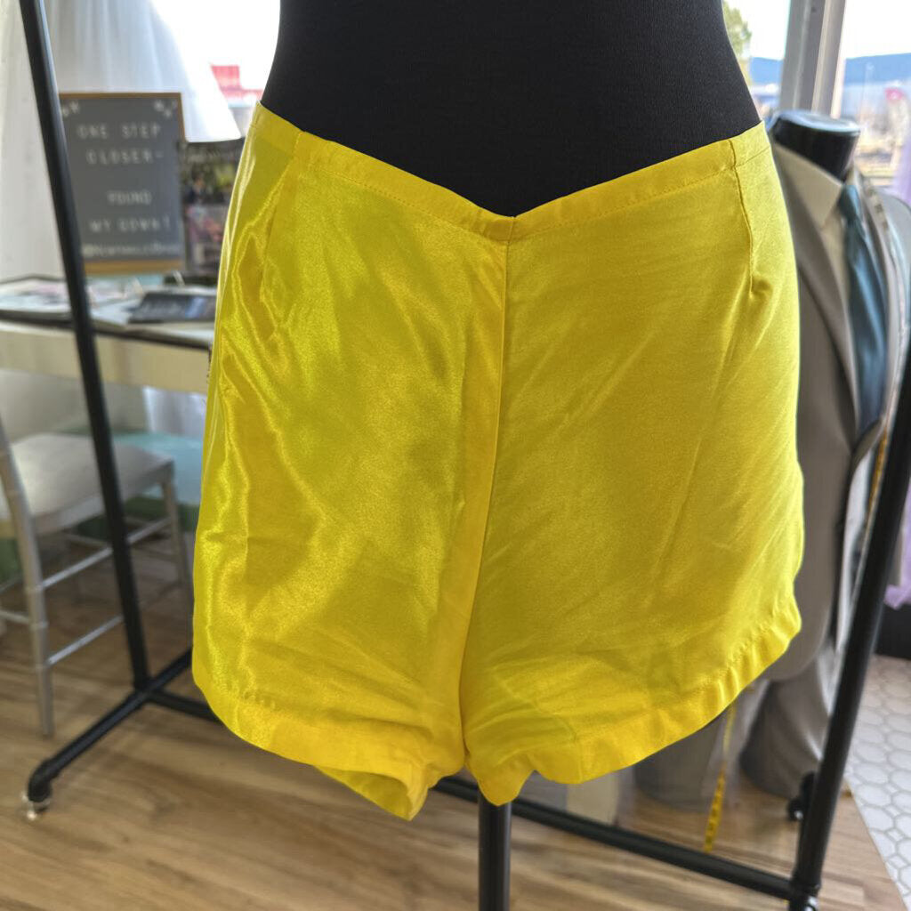 Yellow Three Piece Long Sleeve Long Formal Extra Large