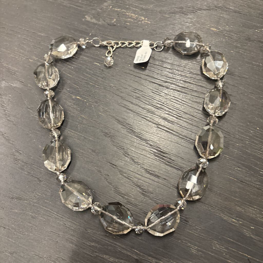 Silver/ Grey Beaded Necklace