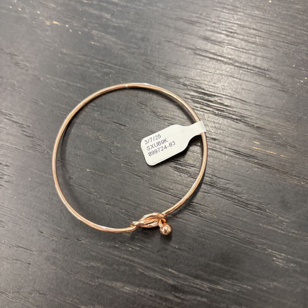 Rose Gold Metal Knot Bracelet