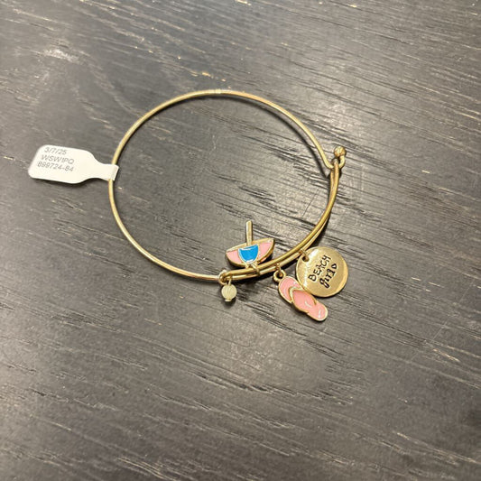 Gold/ Multi Beach Girls Charm Bracelet