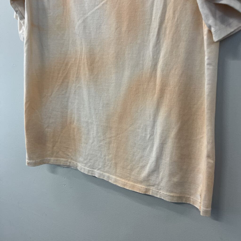 The North Face Orange/ Yellow Short Sleeve Logo Tee Small