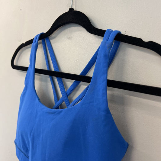 Lululemon Blue Strappy Back Padded Sports Bra 6