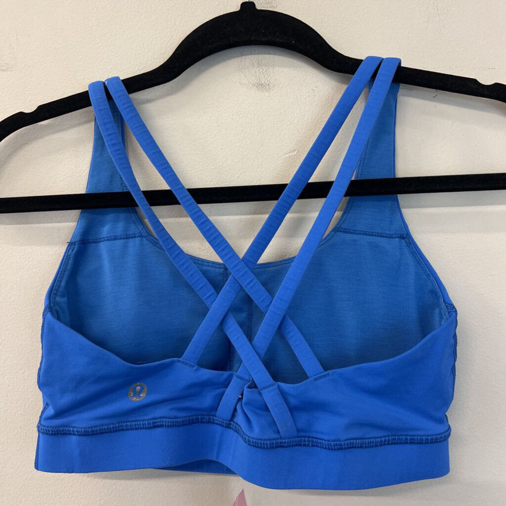 Lululemon Blue Strappy Back Padded Sports Bra 6