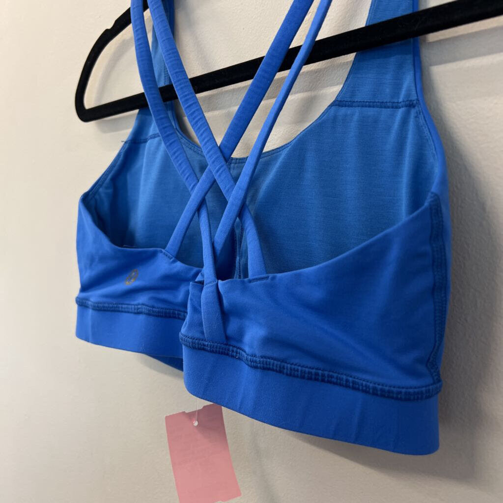 Lululemon Blue Strappy Back Padded Sports Bra 6