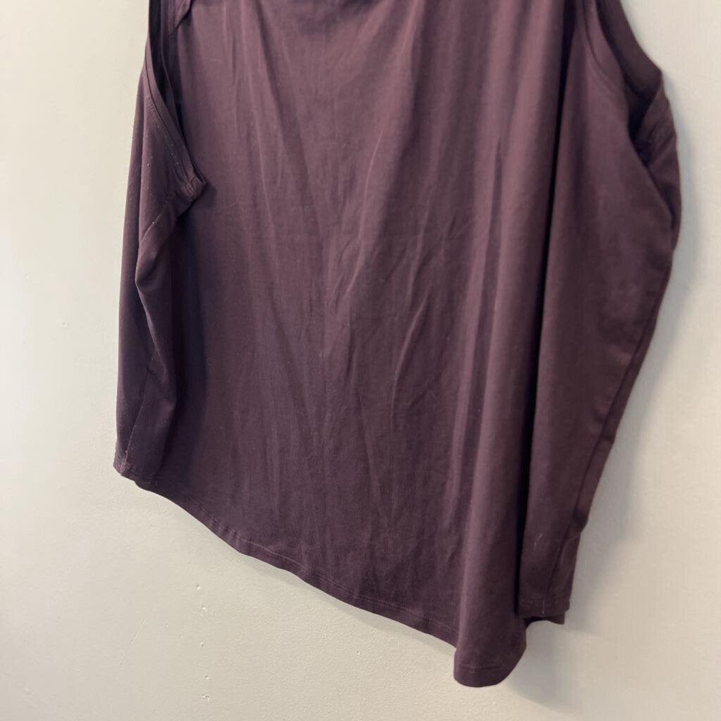 Purple Cutout Back Tank Top Medium