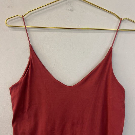 Gaze Red V Neck Bodysuit Medium