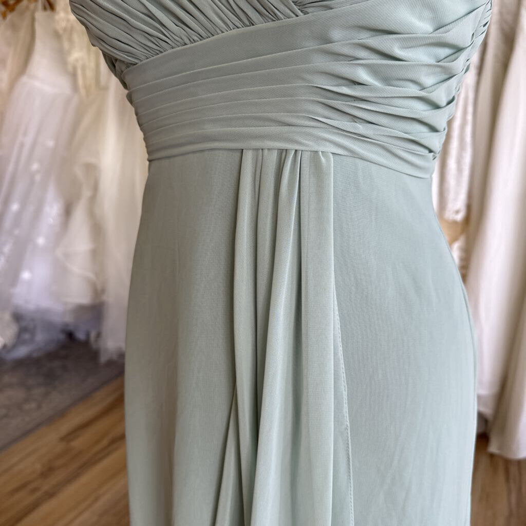 Azazie Strapless Ruched Chiffon Dress 2