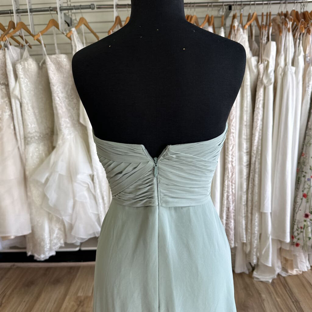 Azazie Strapless Ruched Chiffon Dress 2