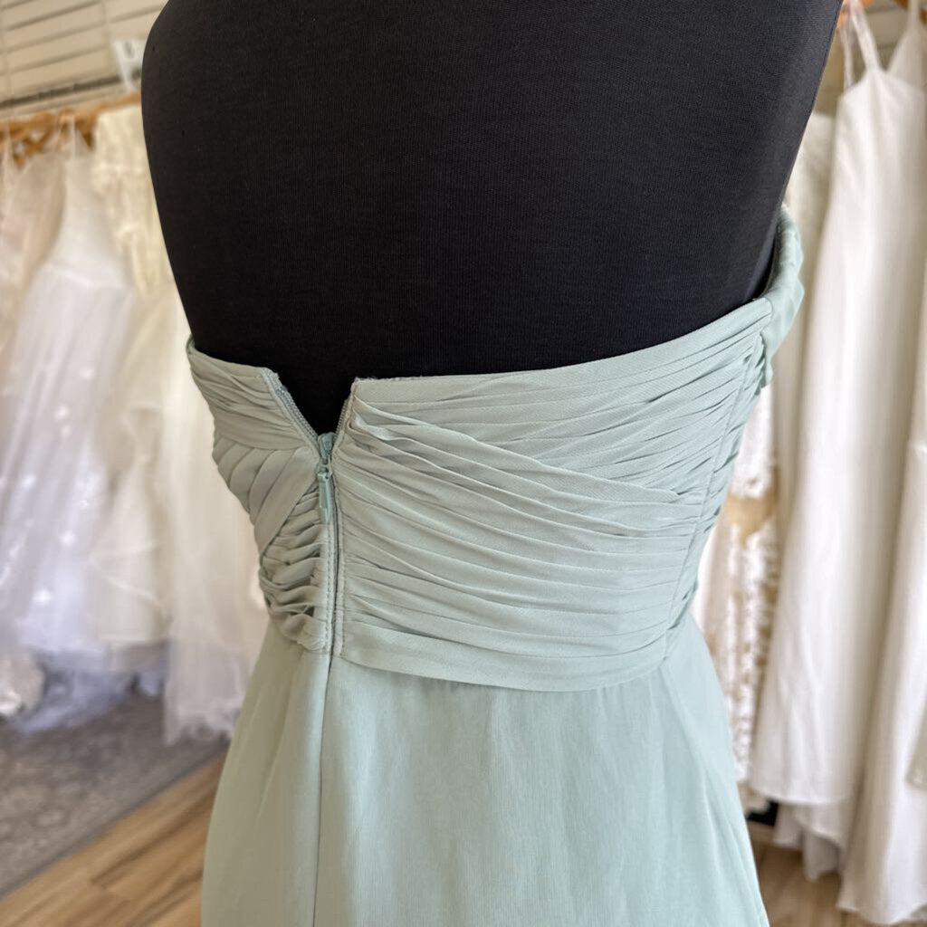 Azazie Strapless Ruched Chiffon Dress 2