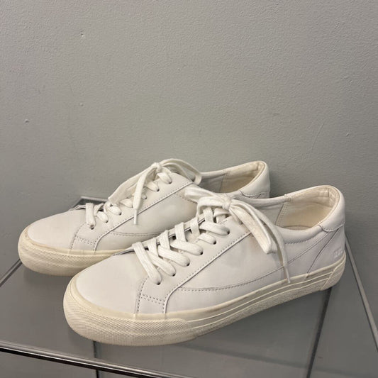 Madewell White Sidewalk Leather Low Top Sneakers 9
