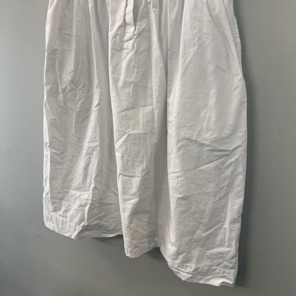 Loft White Short Sleeve Button Down Dress 4