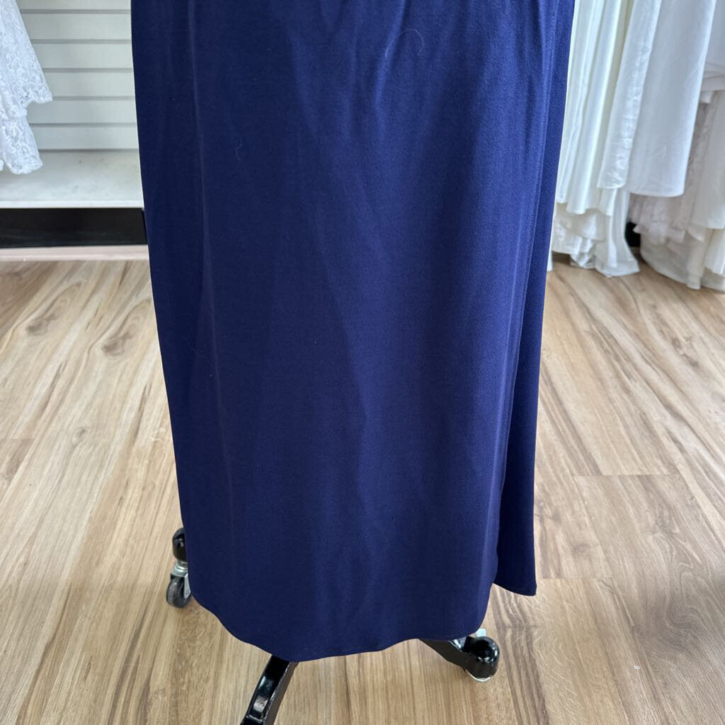My Michelle Jersey Rhinestone Halter Long Dress 1