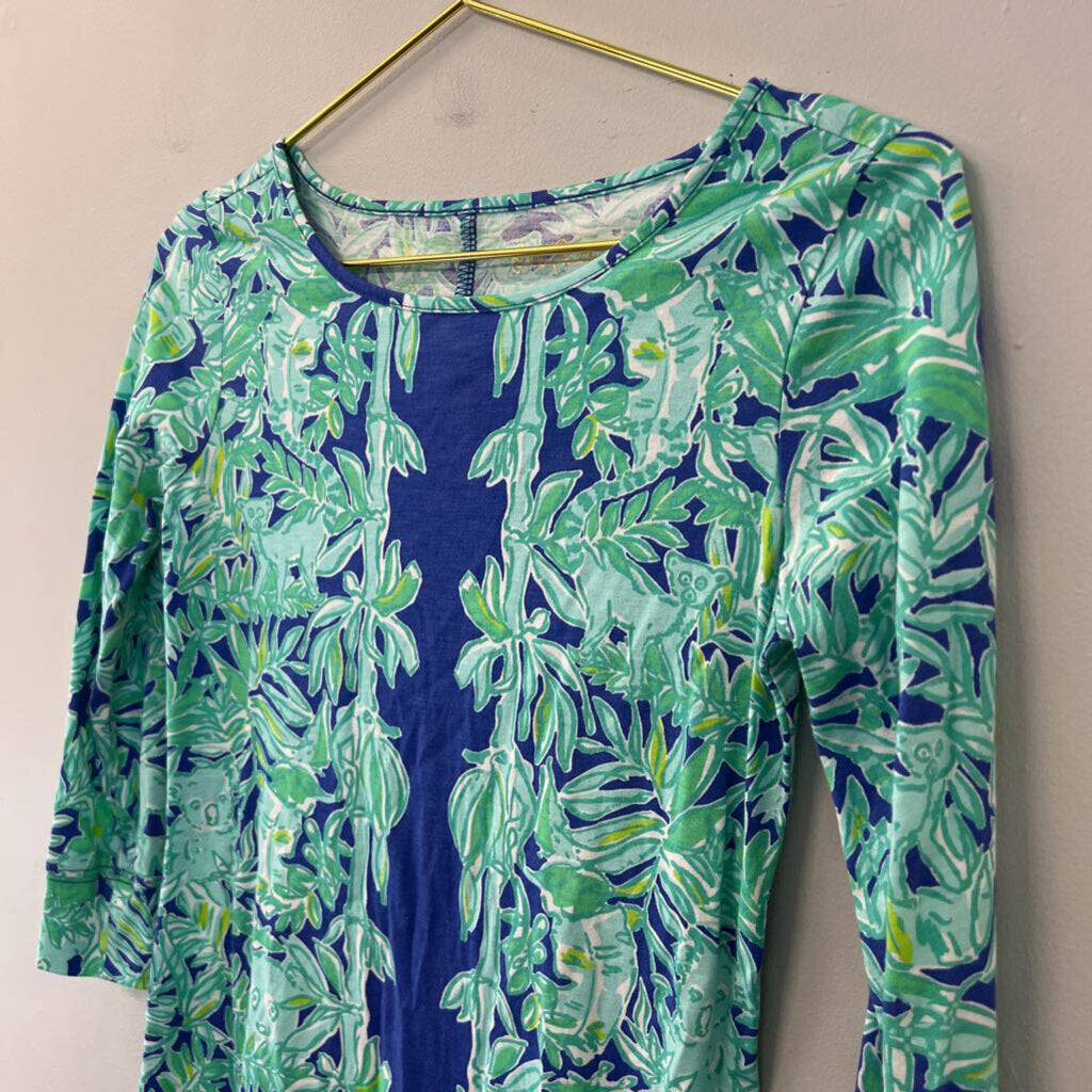 Lilly Pulitzer Blue/ Green Marlowe Dress XXS