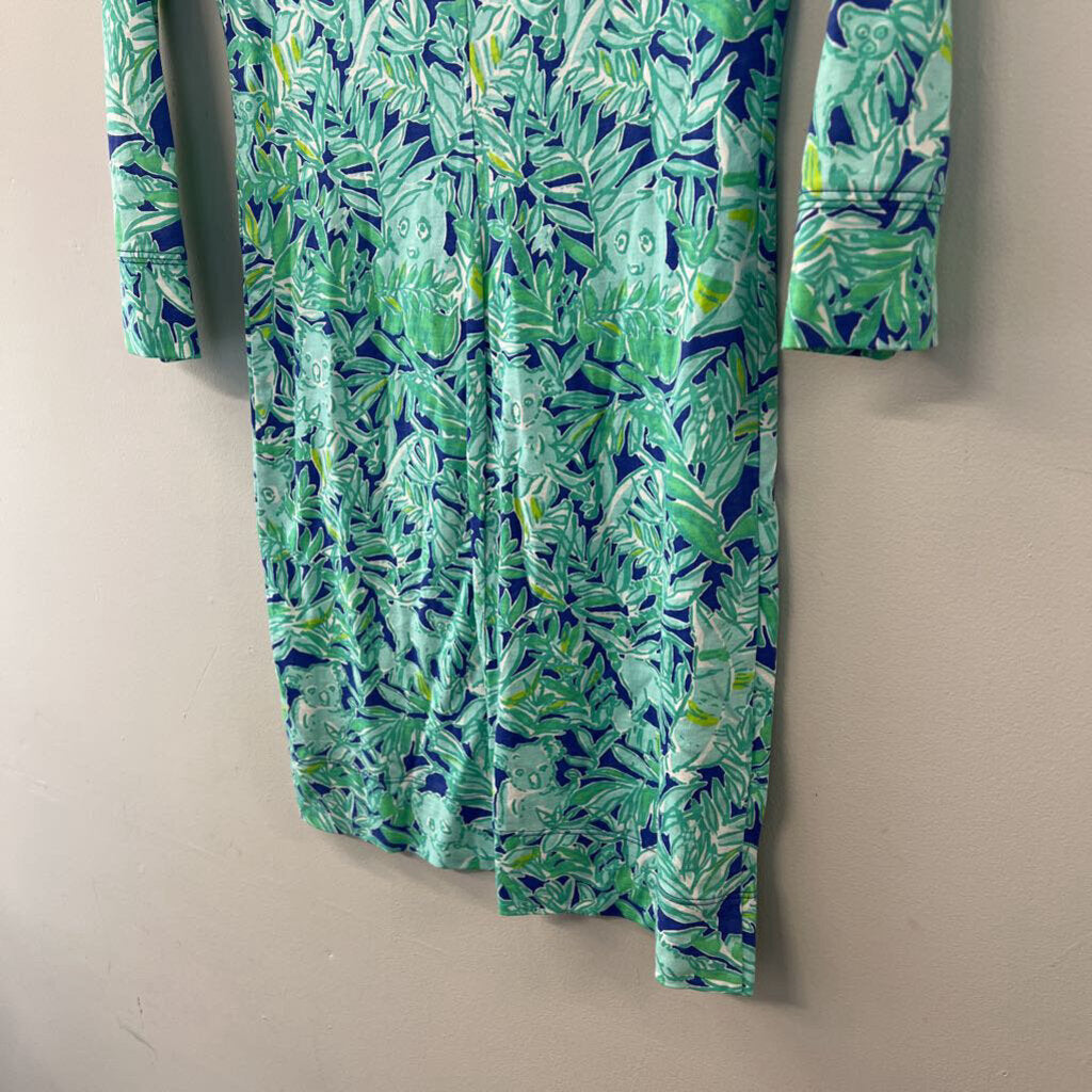 Lilly Pulitzer Blue/ Green Marlowe Dress XXS