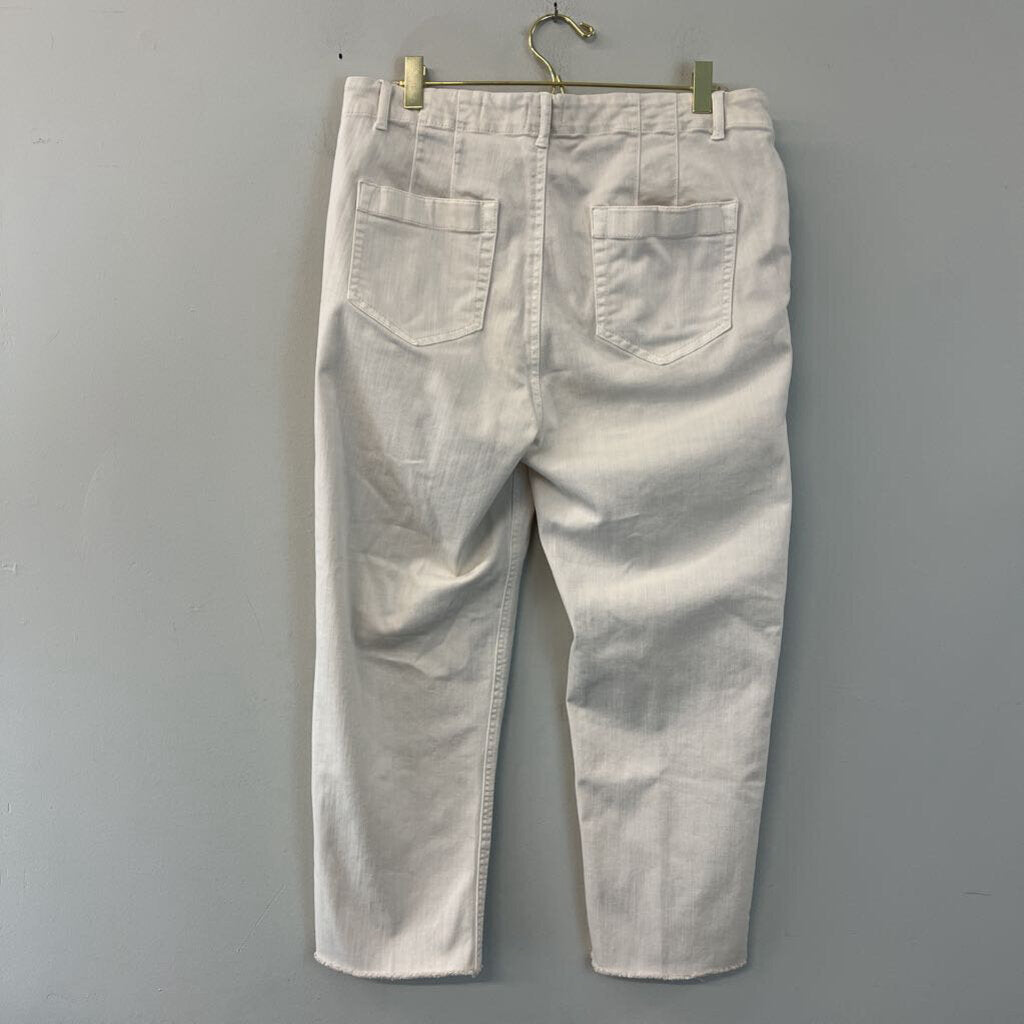 J Jill Cream High Rise Straight Leg Denim Jeans 12