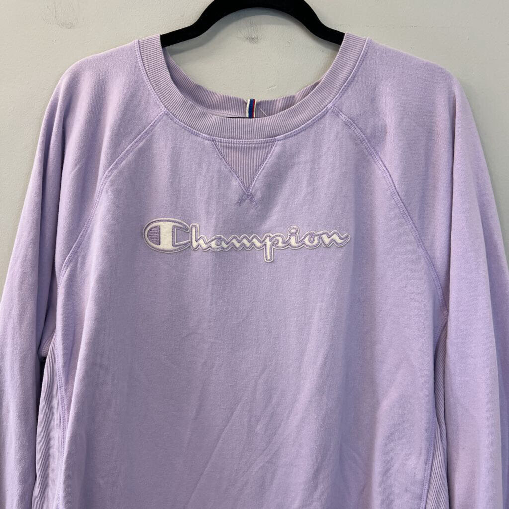 Champion Light Purple Crewneck Pullover Extra Large