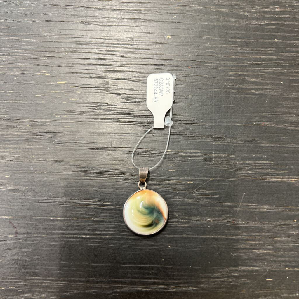 White Swirl Pendant