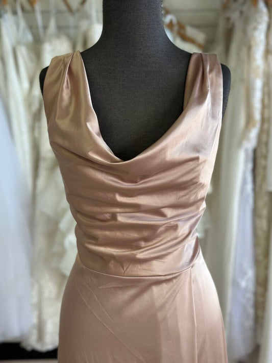 DB Studio Silky Cowl Neck Long Formal 14