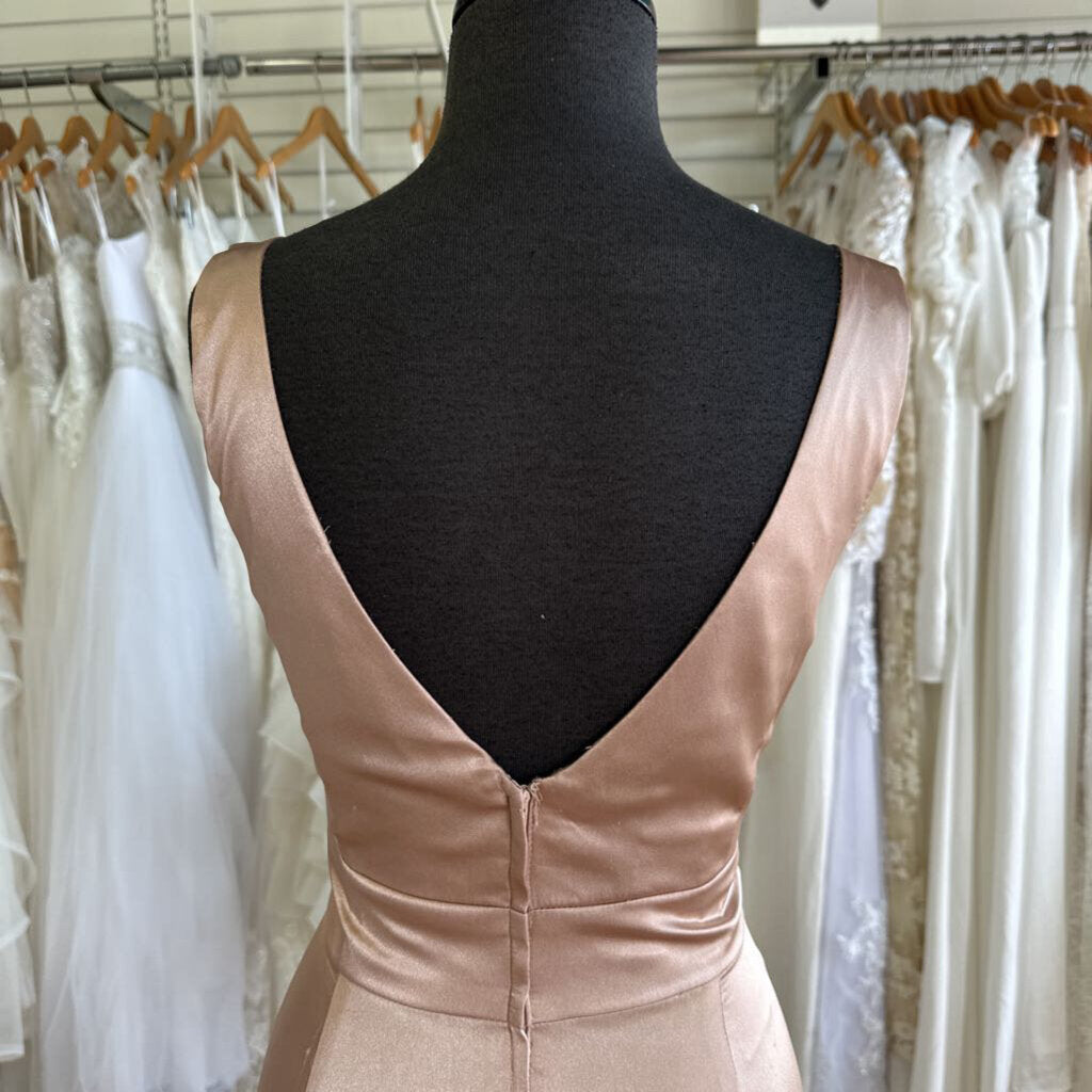 Galina Signature Silky V-Neck Long Formal 14