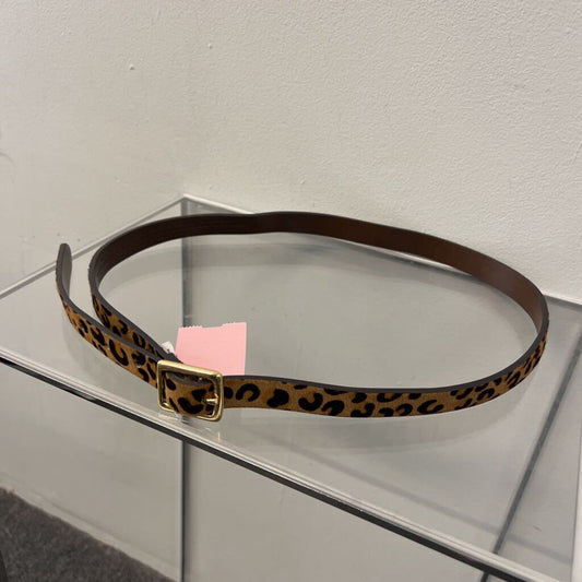 Brown Leopard Print Belt Medium